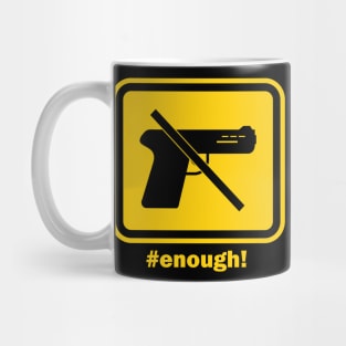 Peace Sign Enough End Gun Violence Mug